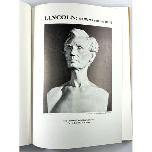 Abraham Lincoln: His Words and His World Vintage 1976 Hardback Book - Picture 8 of 12